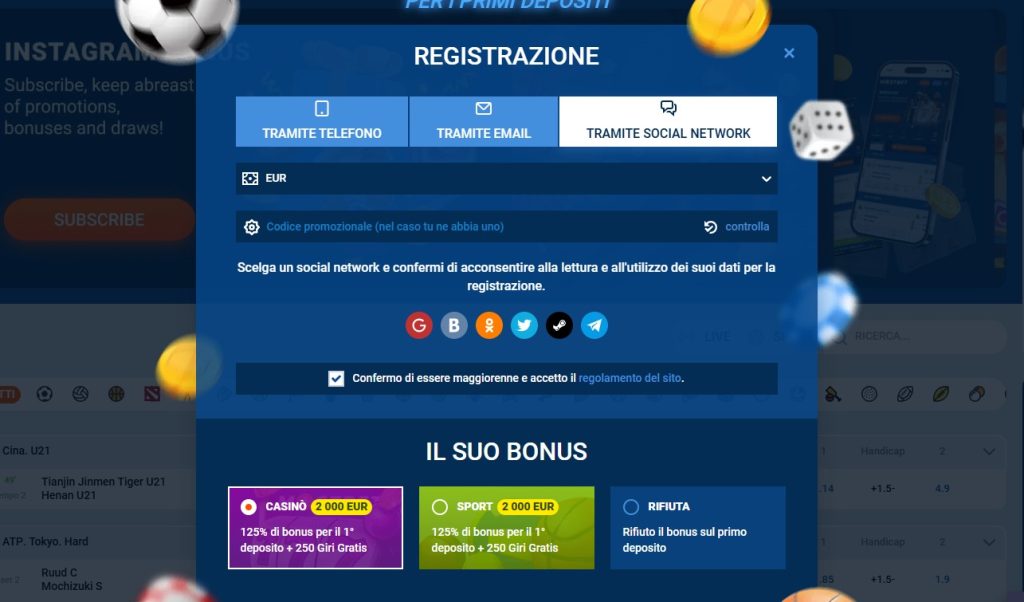 mostbet registrazione